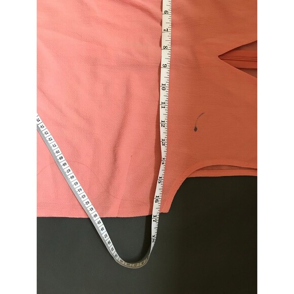 Cherokee Pink Size S Chiffon Reverse Collared Cutout Sleeveless Blouse Top Shirt - Picture 3 of 8